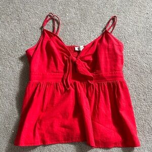 LOFT Vibrant Red Camisole Top